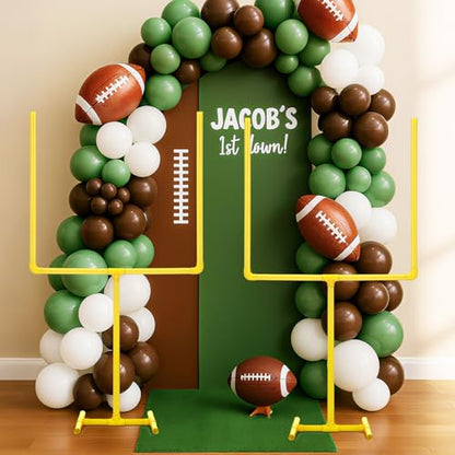 VioraWhite 2 Pcs Football Party Decoration 47.24" x 23.62" Plastic Football Goal Centerpiece Soccer Goal Post Field Post Decoration for Game Day Soccer Theme Party Decor - style: 47.24" X 23.62"