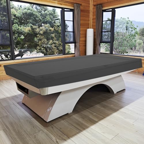 Pool Table Cover Waterproof Billiard Table Cover 7FT /8FT Tearproof Pool Table Protector Heavy-Duty 210D Oxford Cloth Snooker Table Dust Cover Machine Billiard Table Protector for Pool Table