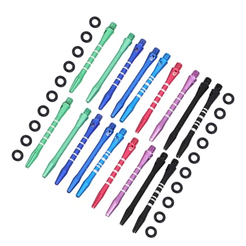 Milisten 1set Aluminum Alloy Dart Shafts Metal Rods for Enhanced Grip and Balance for Indoor and Outdoor Games Lightweight and Portable