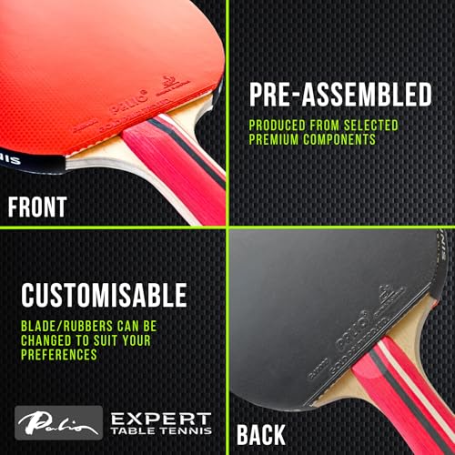 Palio Master 3.0 Table Tennis Bat & Case | ITTF-Approved Intermediate Ping Pong Racket | Allround Speed, Spin and Control | Case - style: Set of 2 Rackets