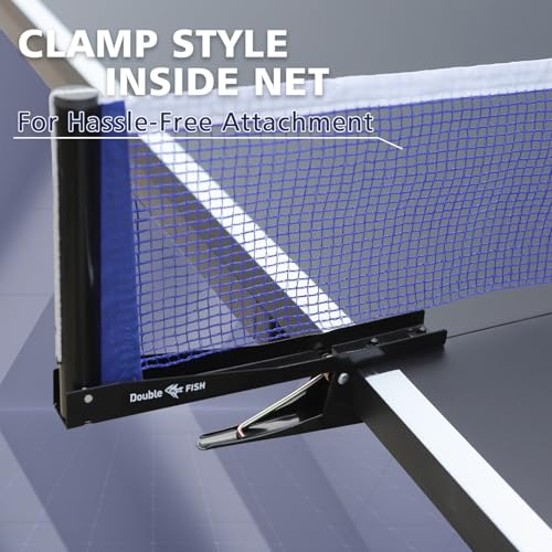 9FT Folding Table Tennis Table with 2 Paddles, 3 Balls & Net Set with Solo Playback Mode, Different Thickness MDF Surface, Lockable Wheels & Quick Assembly - color: Black, size: 0.472" MDF Top