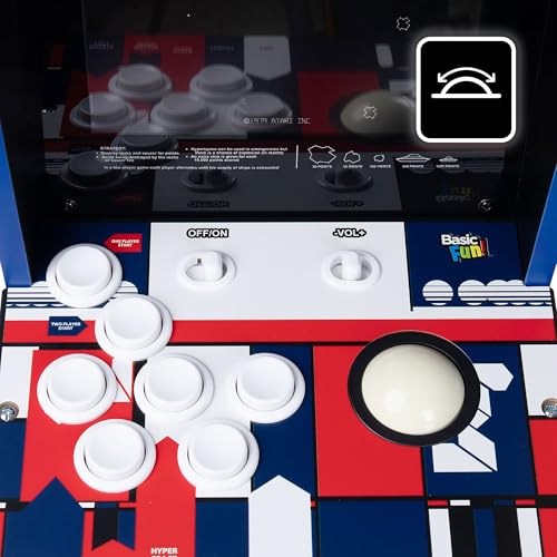 Arcade Classics - Atari Asteroids Counter Series Game Machine, 5 Games, 8" Liquid Crystal Screen - Mini Cabinet, Portable Gaming, Retro, Countertop Console, Basement Decoration, Man Cave - style: Asteroids Counter Series