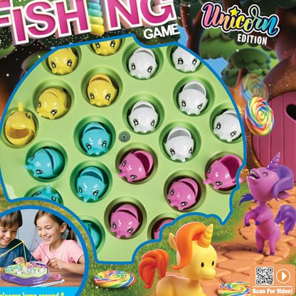 Ambassador Games: The Fishing Game - Unicorn Edition - Classic Animated Catching Game, Unicorns Jump Around & Swap Up & Down, Kids Age 3+, 2-4 Players - style: Unicorn