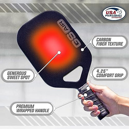 GoSports USAPA Approved Carbon Fiber Pickleball Paddles - GS AIR or GS PRO - color: GS AIR