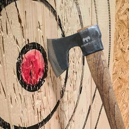16.5" Throwing Axe, 2 Pack Throwing Axe Set with 1065 High Carbon Steel & Beech Wood Handle, Perfect for Axe Throwing Games, Competition and Recreation, Ideal Gift for Men (Black) - color: 2 Pack Black
