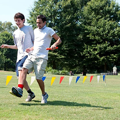 Hooqict 10Pcs 3 Legged Race Bands for Outdoor Party Group Games - Kid Adult Three Legged Race Birthday Party Carnival Field Day Relay - Gym Class Team Building Supplies Family Fun Activity