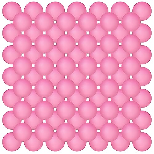 Hanaive 100 Pack Table Tennis Balls Multi Colored 40mm Plastic Balls Bulk Washable Small Game for Carnival Pool Games, Party Decoration Pet Toy - color: Light Pink