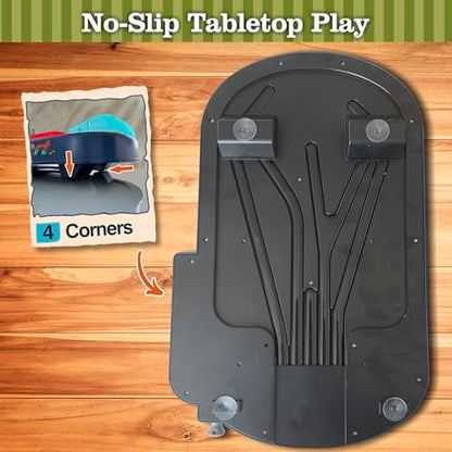 Kids Pinball Machine — Tabletop Arcade Game with Obstacles, Pull-Rod Launcher, Flippers, Scoring Targets, Pins & Mini Hoop, 1-2 Player Mini Pinball for Kids Ages 3+ - style: Sport Pinball