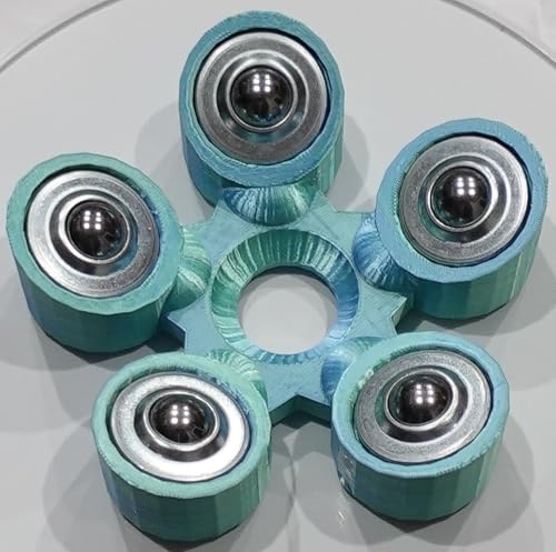 Bowling Ball Spinner - color: Blue and Teal