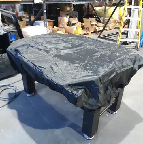 SUNSURE Black 64 x 45 x 18.8(LxWxH) inch Foosball Table Cover Soccer Table Cover Waterproof Dustproof Foosball Tables Protection Furniture Sets Cover (silver) - color: silver