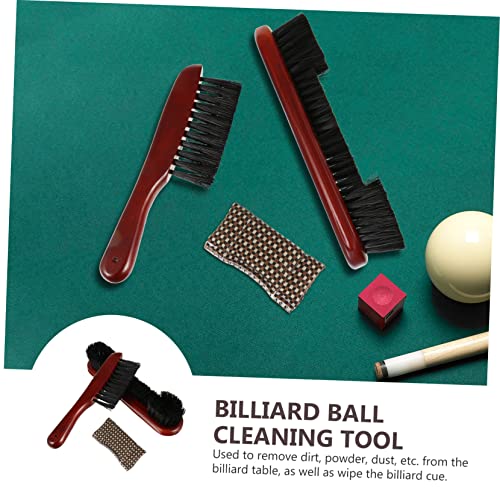 SUPVOX 1Set Billiard Table Rail Brush Kit Ergonomic Pool Table Cleaning Brush for Billiard Lovers Durable and Reusable for Reducing Friction and Enhancing Comfort