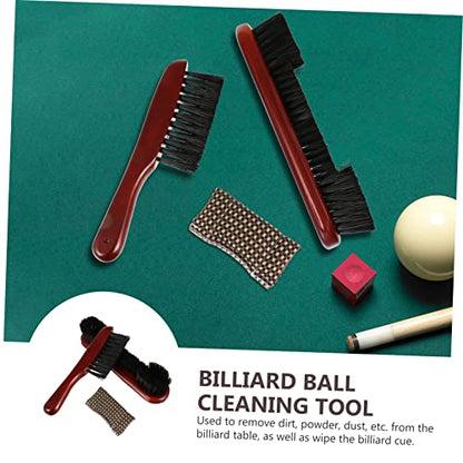 SUPVOX 1Set Billiard Table Rail Brush Kit Ergonomic Pool Table Cleaning Brush for Billiard Lovers Durable and Reusable for Reducing Friction and Enhancing Comfort