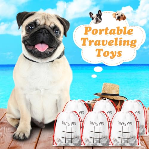 Sotiff 36 Sets Dog Tic Tac Games for Kids Dog Party Favors Goody Bag Stuffers Classroom Exchange Gifts Outdoor Indoor Activities for Adults Kids School - style: Dog