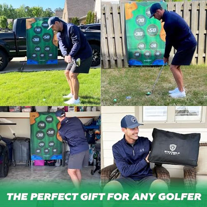 Golf Game for Adults Outdoor Indoor - Backyard Chipping Set with Sticky Balls - Family Entertainment Multi-Player Action - Friend and Party Activity - Gift for Golfers - style: StickyGolf (with club)