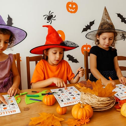 Hoolerry 30 Pcs Scavenger Hunt for Kids Road Trip Game Car Spring Summer Wedding Scavenger Hunt Cards Travel Activities Camping Games Outdoor Indoor Seek Activity for Kids Adults (Halloween) - style: Halloween