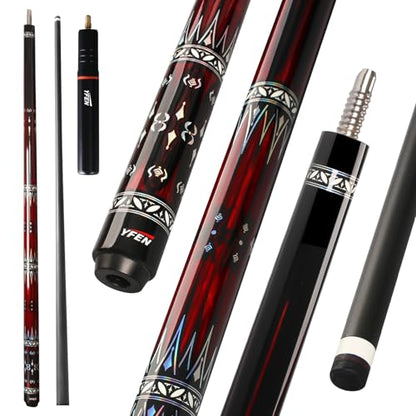 Banly Cuezone Carbon Fiber Pool Cue – MF1 Pro Taper Cue Stick with Extension, Low-Deflection Shaft, Premium Canadian Maple Butt, 12.5mm Tip, 3/8×8 Joint for Tournament & League Play - color: MF-2