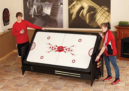 Fat Cat Original 2-in-1 7 Foot Pockey Multi Game Table, Air Hockey and Billiard Table Combo with 80 CFM Motor, Includes Accessories