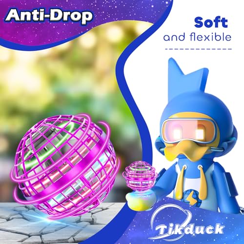 Tikduck Flying Orb Ball 2026 Toys Soaring Hover Boomerang Spinner Hand Controlled Mini Drone Cosmic Globe Spinning Kids Outdoor Fly Toy Birthday Gift Cool Stuff for Boys Girls 6 7 8 9 10+ Year Old - color: Pink