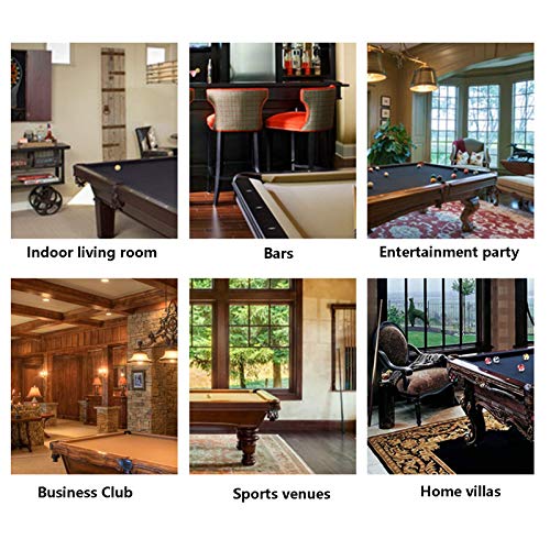 BABYCE Home Pool Stick Holder Display Billiard Corner Stand Freestanding Pool Cue Rack Unisex's Hardwood Corner Floor Billiard Rack Holds 8 Pool Cue Stick and Full Set of Pool Balls, UWGK6003178
