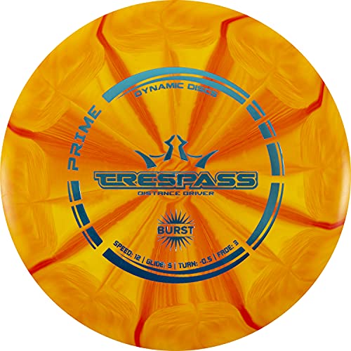Dynamic Discs Prime Burst Trespass Disc Golf Distance Driver | Overstable Disc Golf Driver | 175g