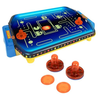 Pac-Man: Arcade Air Hockey - Premium Series, Glow-in-The-Dark Tabletop Game, Motorized Air Cushion, Neon Colors, Licensed, Adults & Kids 6+, 2 Players