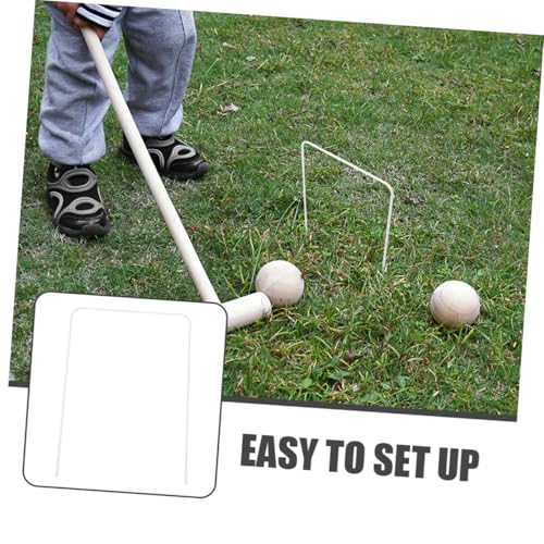 8pcs Croquet Wickets for Outdoor Lawn Games Quick Installation and Portable Design Construction for Croquet Gateball and Soccer Fun