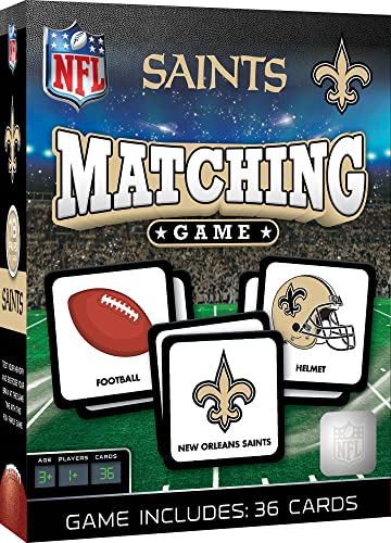 MasterPieces Sports Games - New Orleans Saints NFL Matching Game - Game for Kids and Family - Laugh and Learn - style: New Orleans Saints