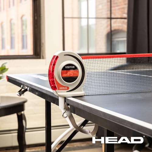 EastPoint Mid-Size Portable Ping Pong Table - 92" x 52" x 30", 2 Paddles & Balls - Foldable Design for Quick Setup - Indoor Ping Pong Game Table - Electronic Scorekeeper & Complete Paddle & Ball Set
