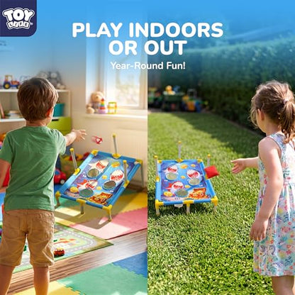 TOY Life 3 in 1 Sticky Bean Bag Ring Toss Games, Cornhole, Outdoor Toys for Kids Ages 4-8, Sports & Outdoor Play, Backyard Outside Toys, Family Lawn Yard Games Birthday Party, Gift for Boys