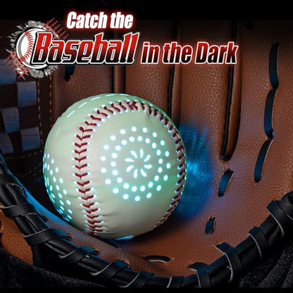 LED Rechargeable Baseball with 9 Lighting Modes Glow in The Dark Baseballs, Baseball Gifts for Boys 6 7 8 9 10 11 12 Years Old Sport Games for Kids Indoor Outdoor Toys for Kids