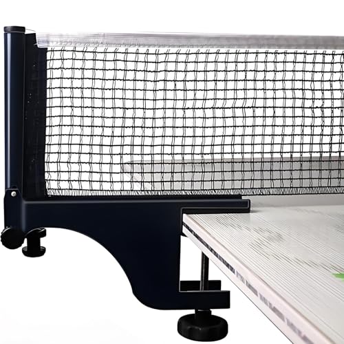 Beaupretty Table Tennis Net Replacement 182x15cm Black Wax Thread Mesh Standard Size for Indoor Outdoor Training Competition Sports