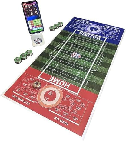 Football Game or Football Board Game for Indoor or Outdoor Tabletop Play - A Shuffleboard Football Game Called Fozzy Football