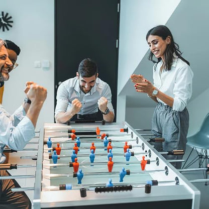 SUPVOX Foosball Score Keepers: Abacus Style Table Soccer Scoring Beads - Black Wooden Scoreboard with Metal Rods - Universal Fit for Most Football Tables