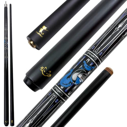 CueMall 58" 2-Piece Billiard Pool Cue Sticks,12.5mm Fiberglass Graphite Composite Billiard Cue Sticks,19oz Pool Sticks Tacos de billar for Adults Men/Women, House or Commercial/Bar Use - color: CueMall-C