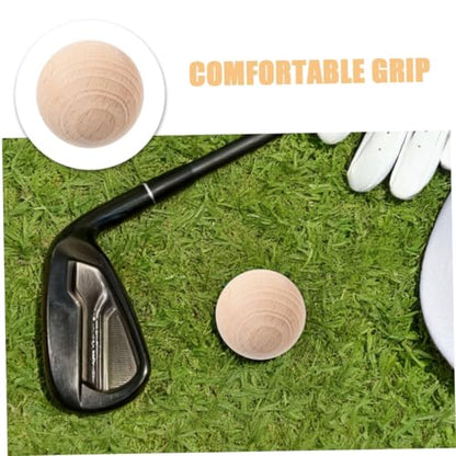 ERINGOGO Unfinished Wooden Craft Spheres Round Balls for Family Games and Backyard Fun Lightweight Replacement Croquet Balls for Outdoor Sports and Activities