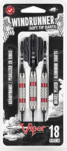 Viper Wind Runner Soft Tip Darts, 18 Grams - color: Red