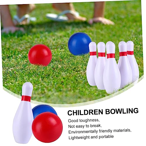 Abaodam 1Set Bowling for Indoor PU Bowling Game with Pins Balls Fun Exercise for Boys Enhances Coordination Observation Skills