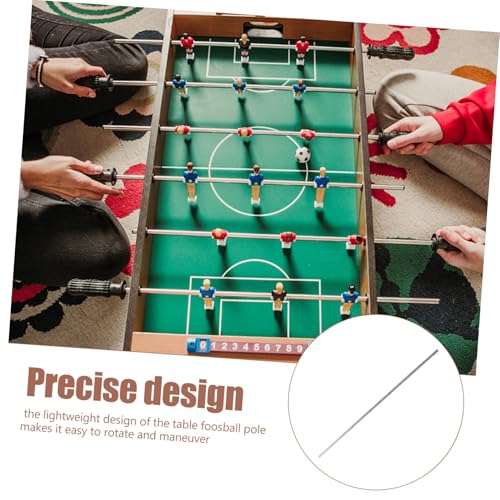 Toddmomy 3pcs Soccer Table Handle Replacement Foosball Machine Pole Metal Rod for Boys