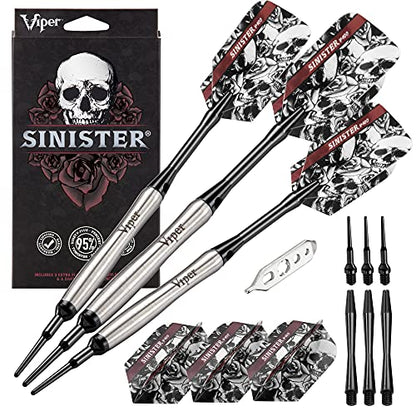 Viper Sinister 95% Tungsten Soft Tip Darts - size: 18 grams, style: Contoured Barrel