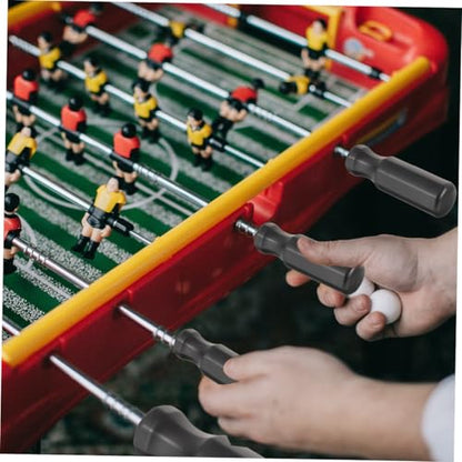Mikikit 8Pcs Skid TPR Foosball Handles Professional Soccer Table Replacement Grips Ergonomic Design for Enhanced Play Compatible with Foosball Machines