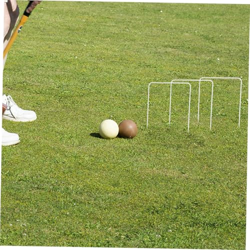 8pcs Croquet Wickets for Outdoor Lawn Games Quick Installation and Portable Design Construction for Croquet Gateball and Soccer Fun