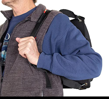 Power Pocket Shoulder Strap | Convert Cart Pouch Into Backpack for Disc Golf Discs