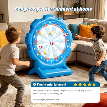 Best Pool Toys for Kids Teen Adult, Inflatable Dart Board Toss Pool Games with 10 Sticky Balls, Swimming Pool Floats Toys for Yard, Beach, Indoor & Outdoor Play, Summer Party Birthday Gift Age 4-12