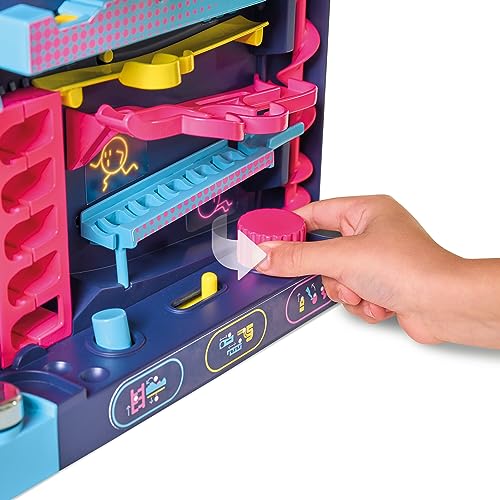TOMY Screwball Scramble Level Up Marble Maze - Vertical Beat-The-Clock Marble Run Game - Skill & Dexterity Challenge - 1–4 Players - Ages 5+ - style: Screwball Scramble Level Up