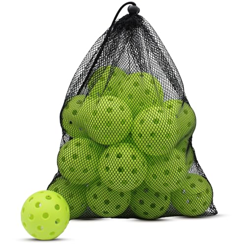 Magicorange Pickleball Balls,USAPA Approved 40 Holes Outdoor Pickleballs - color: Green, size: 20 Pack