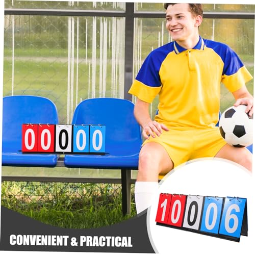 KOMBIUDA Desk Flipper Scoreboard Turn Based Score Tool for Basketball Football Tennis