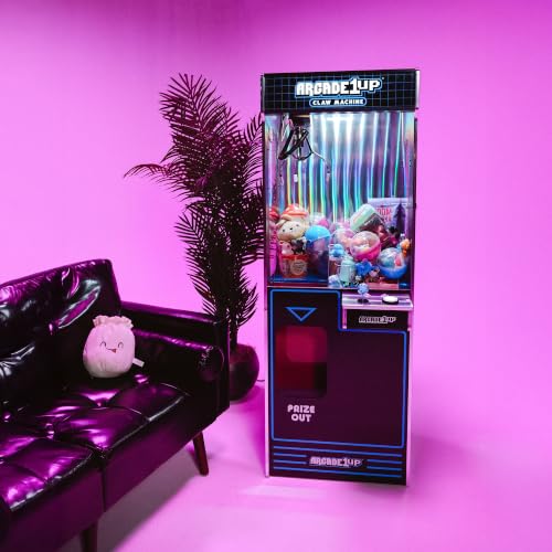 Arcade1Up Full-Size Claw Machine - Light-Up Marquee, Customizable - Perfect for Stuffed Animals, Plushies, Toys - Ultimate Arcade Game Room & Party Entertainment