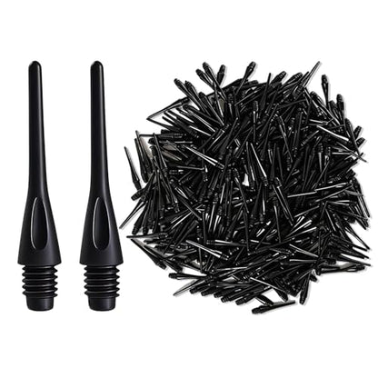 500 Pack 2BA Thread Soft Dart Tips, Plastic Dart Points Replacement, Premium Dart Accessories