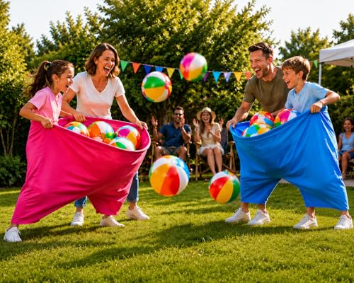 CZBZ Granny Pants Balls 20PCS Replacement Balls for Granny Pants Yard Game, Blow Up Beach Balls Only for Backyard Outdoor Party Catch Game, Extra Inflatable Bouncy Balls for Kids & Adults