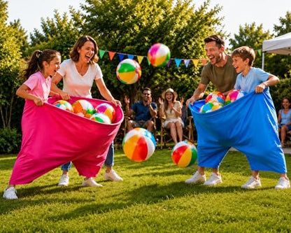 CZBZ Granny Pants Balls 20PCS Replacement Balls for Granny Pants Yard Game, Blow Up Beach Balls Only for Backyard Outdoor Party Catch Game, Extra Inflatable Bouncy Balls for Kids & Adults